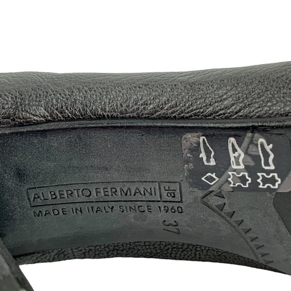 ALBERTO FERMANI  Gray Kidskin Italian‎ Leather Pumps - Picture 5 of 10